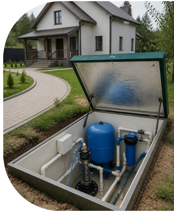 Автономное водоснабжение дома в Уфе от 154125 р. | АПаруса-Уфа